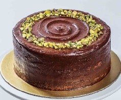 2-3 Kişilik Çikolatalı Fıstıklı Doğum Günü Pastası pasta