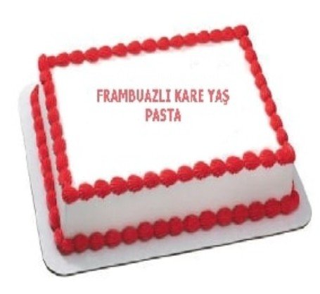 Lezzetli Frambuaz Aromalı 60 Kişilik Yaş Pasta pasta