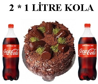 Muzlu Çikolatalı Pasta ve Çift Cola Avantaj Paketi pasta