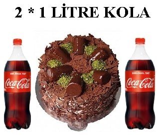 Muzlu Çikolatalı Pasta ve Çift Cola Avantaj Paketi pasta